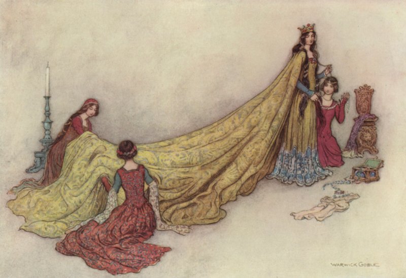 Geoffrey Chaucer, Opowieść urzędników autorstwa after Warwick Goble