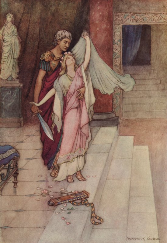 Geoffrey Chaucer, Opowieść lekarza autorstwa after Warwick Goble