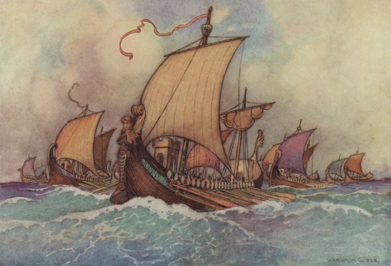 Geoffrey Chaucer, Troilus i Criseyde autorstwa after Warwick Goble