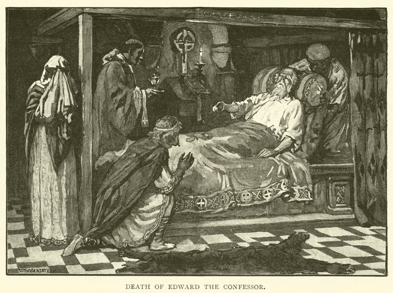 Śmierć Edwarda Wyznawcy autorstwa after William Henry Margetson