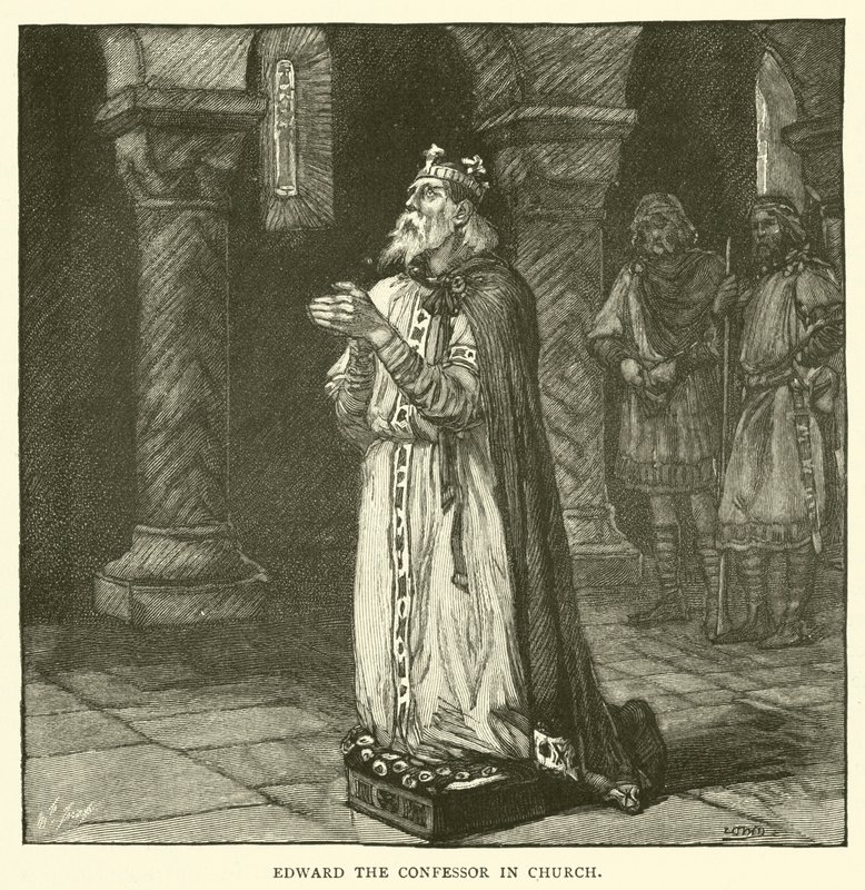 Edward Wyznawca w kościele autorstwa after William Henry Margetson