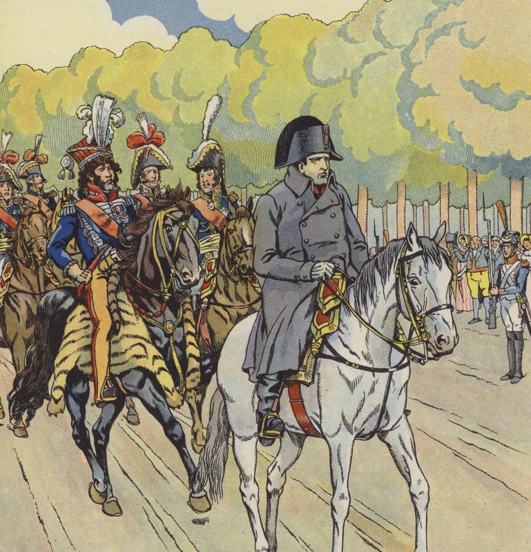 Napoleon I z Francji, nazywany „Małym Kapralem” (kolor lito) autorstwa pseudonym for Onfray de Breville Jacques Job