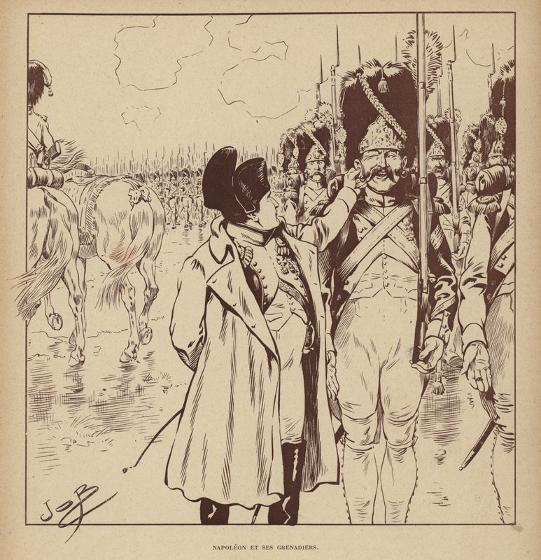 Napoleon i jego Grenadierzy (lito) autorstwa pseudonym for Onfray de Breville Jacques Job