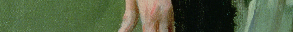 Po balu (Ramon Casas i Carbo), Detail: Herabhängende Hand