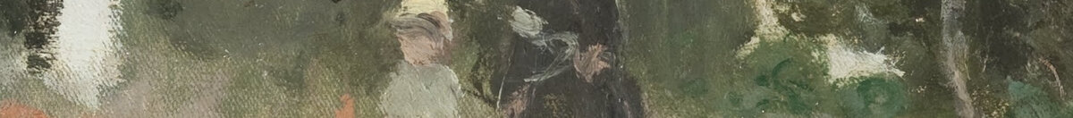 Dzikie maki w pobliżu Argenteuil (Claude Monet), Detail: Frau und Kind auf dem Hügel