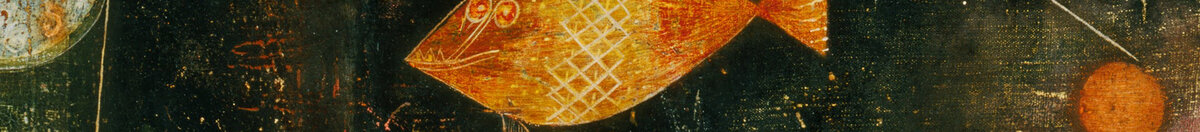 Magia ryb (Paul Klee), Detail: Goldener und blauer Fisch