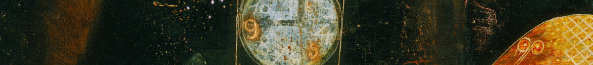 Magia ryb (Paul Klee), Detail: Uhrturm mit Zifferblatt