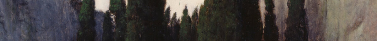 Wyspa umarłych (Arnold Böcklin), Detail: Zypressenhain