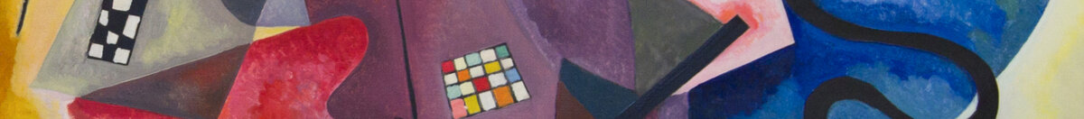 Żółty-Czerwony-Niebieski (Wassily Kandinsky), Detail: Violett-rote Formenballung
