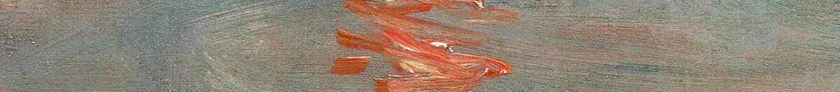 Impresja, wschód słońca, 1872 (Claude Monet), Detail: Lichtspiegelung im Wasser