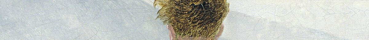 Wędrowiec nad morzem mgły (Caspar David Friedrich), Detail: Kopf des Wanderers