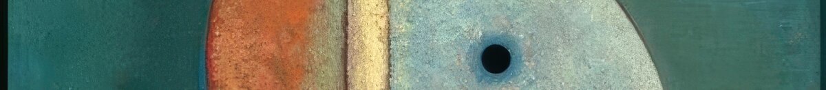 W górę (Wassily Kandinsky), Detail: Orangefarbene Sichel