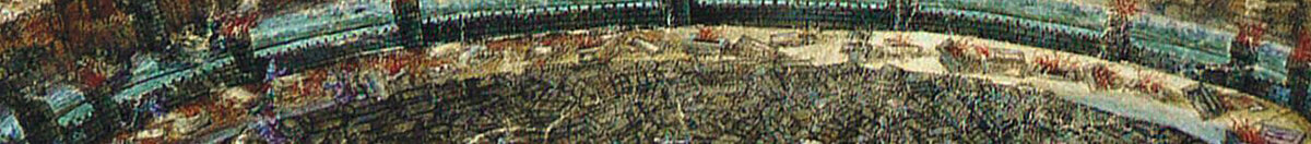 Ilustracja do Boskiej komedii Dantego Alighieri: Otchłań piekła, 1480-1490 (Sandro Botticelli), Detail: Mittlere Höllenkreise mit Teufeln