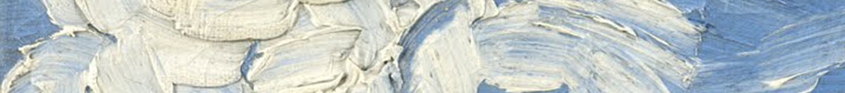 Pole pszenicy pod burzowymi chmurami, 1890 (Vincent van Gogh), Detail: Weiße Wolkenballen links oben
