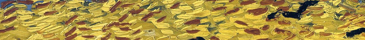 Pole pszenicy z krukami (Vincent van Gogh), Detail: Gelbes Weizenfeld mit Krähen