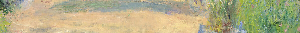 Ogród artysty w Vétheuil, 1880 (Claude Monet), Detail: Blau-weiße Keramikvase