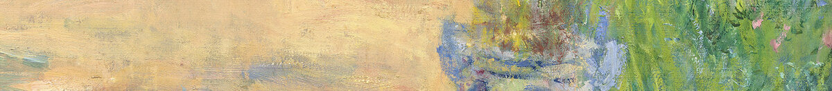 Ogród artysty w Vétheuil, 1880 (Claude Monet), Detail: Blau-weisse Keramikvase