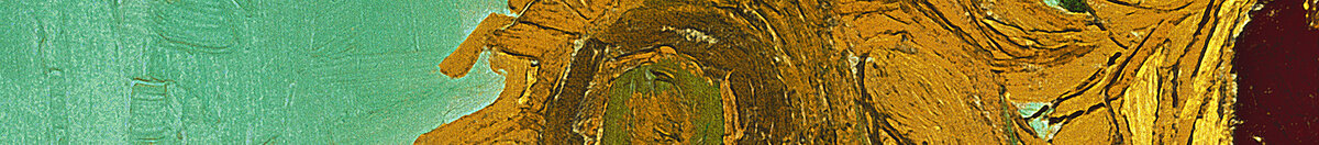 Słoneczniki (Vincent van Gogh), Detail: Blüte oben links