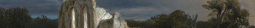 Księżycowy krajobraz z ruiną (Arnold Böcklin)