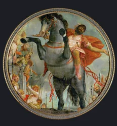 Marcus Curtius poświęca swoje życie (obraz na płótnie)
