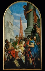 "Męczeństwo świętych Primusa i Felicjana", około 297 r. n.e. za panowania cesarza Dioklecjana (obraz na płótnie)