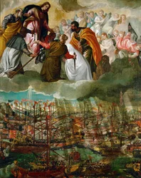 Bitwa pod Lepanto (olej na płótnie)