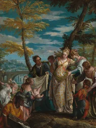Znalezienie Mojżesza, ok. 1581-1582 (olej na płótnie)