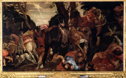 Nawrócenie św. Pawła (Nawrócenie św. Pawła). Obraz Paolo Veronese (1528-1588). olej na płótnie
