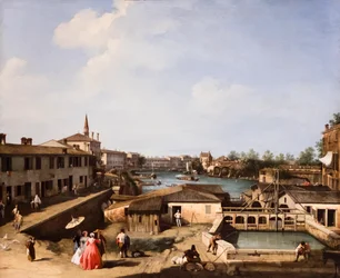 Widok na młyny Dolo nad rzeką Brenta, ok. 1732/35 (olej na płótnie)