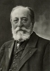 Camille Saint Saens (Saint-Saens) (1835-1921) Francuski kompozytor i organista (zdjęcie czarno-białe)