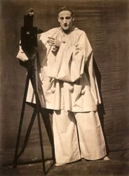 Mime Debureau jako fotograf Pierrot