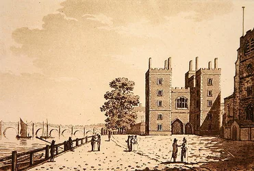 Widok pałacu Lambeth, ok. 1800 (akwatinta)
