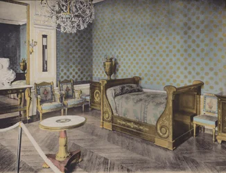 Grand Trianon, Chambre de Napoleon I, Great Trianon, Sypialnia Napoleona I (kolorowe zdjęcie)