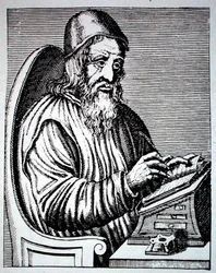 Portret Trimethiusa, kopia francuskiej ryciny z XVIII wieku reprodukowana w 