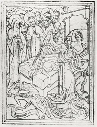 Ilustracja z „The Master E.S. and the„Ars moriendi”” Lionela Cust