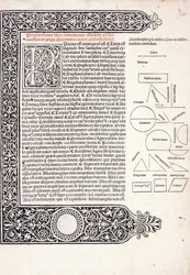 Strona z „Elementa Geometrica” Euklidesa przetłumaczona na łacinę