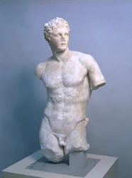 Meleager, kopia rzymska po greckim oryginale z 340 pne, ok. 70-100 ne (marmur paryjski)