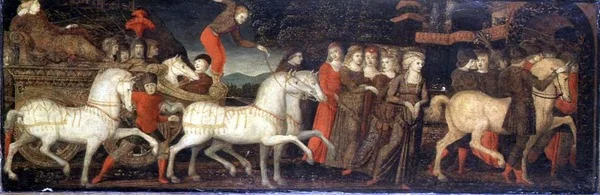 Procesja triumfalna - panel cassonowy