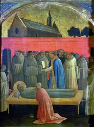 Śmierć św.Franciszka (olej na desce)