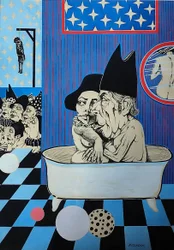 G. C. Riccardi, Bez tytułu, ok. 1972-1976, tusz na papierze, 40x50, Włochy.