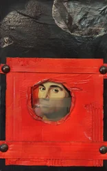 G. C. Riccardi, Breve corsa, 1986, Gemischte Technik, 60x80, Italien.