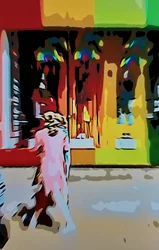 Wielokolorowy miejski