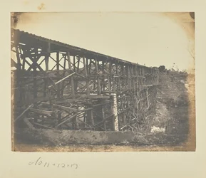 Wojskowy most kolejowy przez Potomac Creek na linii Fredericksburg Railroad