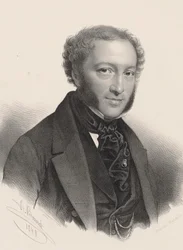 Portret pianisty i kompozytora Ignaza Moschelesa 1794-1870 ,