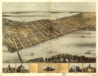 Madison, Wisconsin 1867 r. LOC 73694546