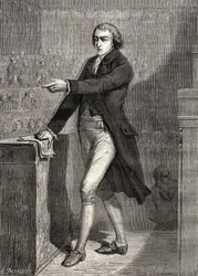 Jean-Baptiste Louvet de Couvrai, rytowany przez H. de la Charlerie, z "Histoire de la Revolution Francaise" Louisa Blanc (1811-82).