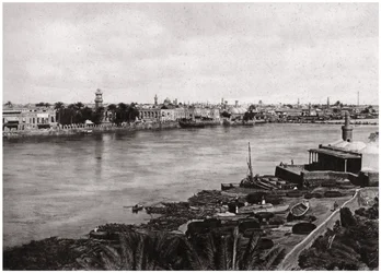 Współczesny Bagdad, miasto kalifów, Irak 1925