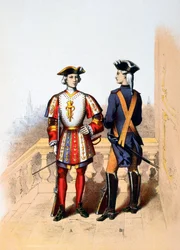 Królewska gwardia króla i kawalera, XVIII w. 1887