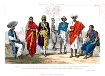 Rasa Kaukaska, Hindusi, 1800-1900.