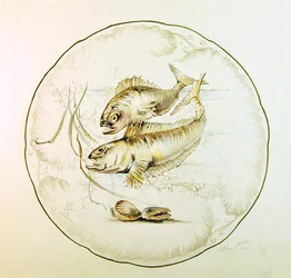 Wzór Wedgwood na talerz, ok.1880 (akwarela na papierze)